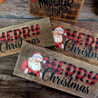 OOAK Holiday Signs