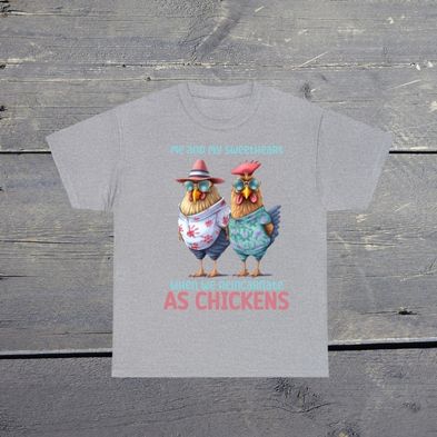 Funny Chicken Couple Found Things